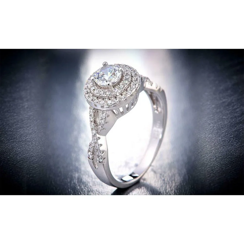 Sterling Silver Engagement Ring Crystals- Various - Picture 2 of 4